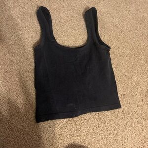 Holster navy blue crop tank